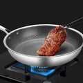 Mosrugs | KitchenPro Non-Stick Stainless Steel Frying Pan – Scratch-Resistant & Energy-Efficient