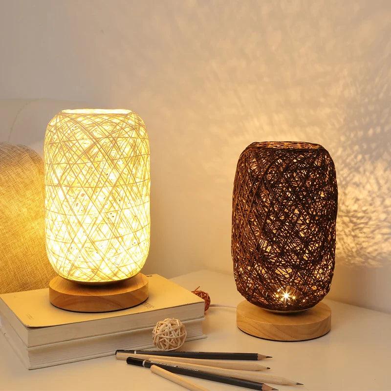 Mosrugs | WoodLuxe - Rattan-Inspired Table Light