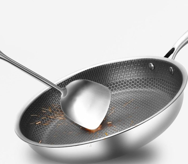 Mosrugs | KitchenPro Non-Stick Stainless Steel Frying Pan – Scratch-Resistant & Energy-Efficient