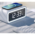 Mosrugs | MultiTime 2-in-1 Digital Alarm Clock with Wireless Qi Charging – LED Display & Snooze Function