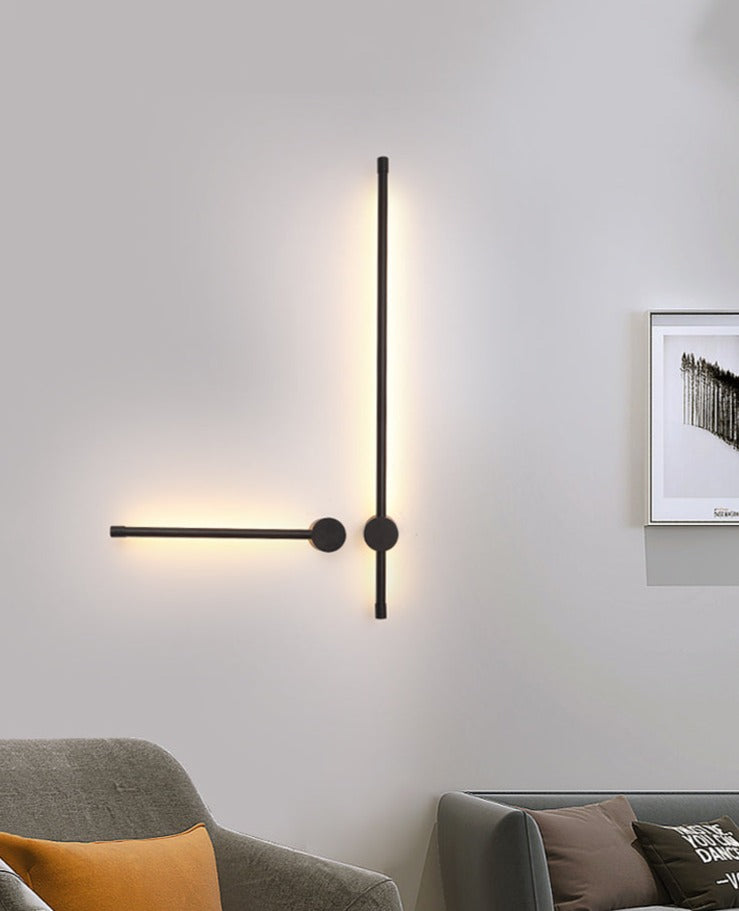 Mosrugs | NordicRod – Minimalist Wall Lamp with Plug for Chic Interiors