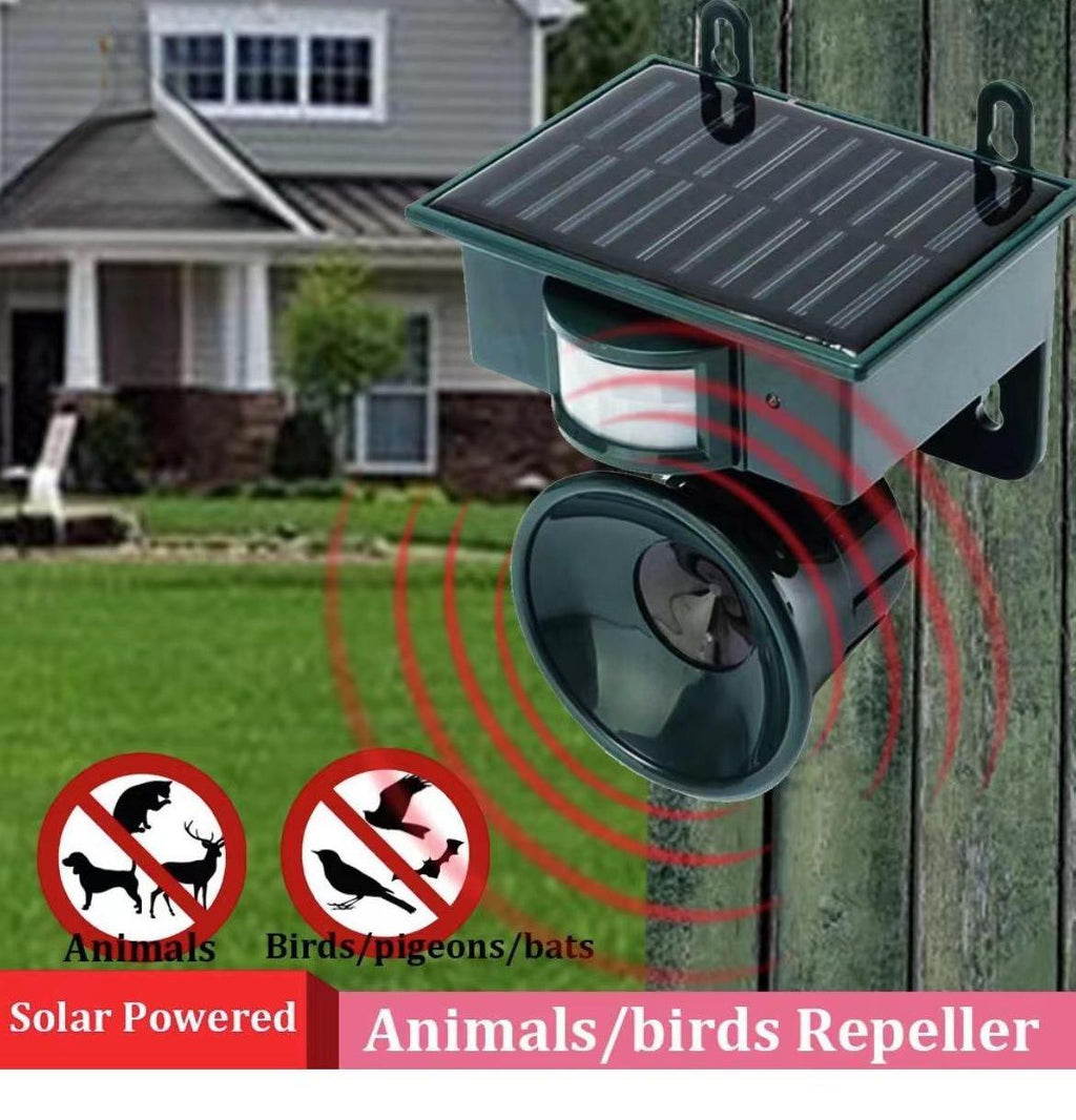 Mosrugs | TerraGuard – Weatherproof Solar Bird Repeller with PIR Motion Sensor & Natural Sound Deterrent