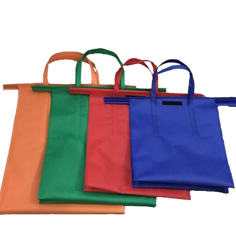 Mosrugs | EcoSmart Shopping Cart Trolley Bags (Set of 4) | Reusable Grocery Organiser System
