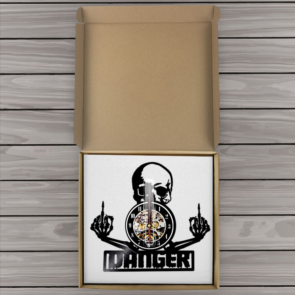 Mosrugs | SkullVibe - Fierce Vinyl Wall Clock