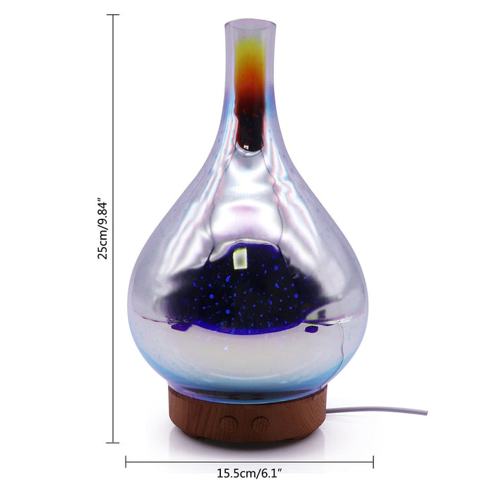 Mosrugs | AromaBurst 3D Glass Essential Oil Diffuser with LED Lights