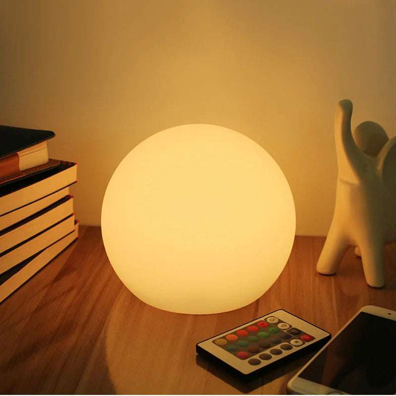 Mosrugs | GlowOrb – Wireless LED Colour-Changing Table Lamp with Remote & USB Rechargeable