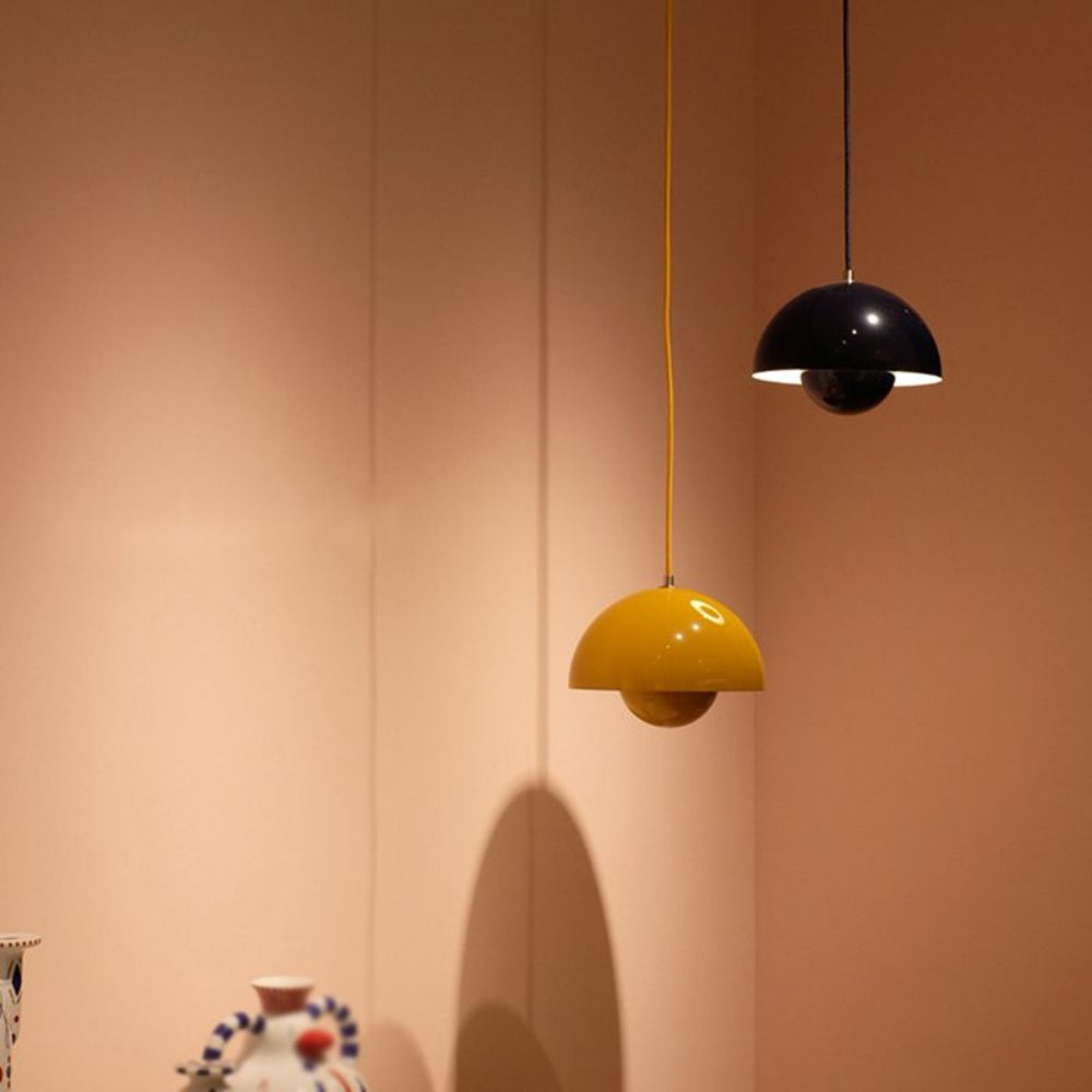Mosrugs | Half-Circle Colourful Chandelier – Modern Scandinavian Ceiling Light for Dining, Living & Office