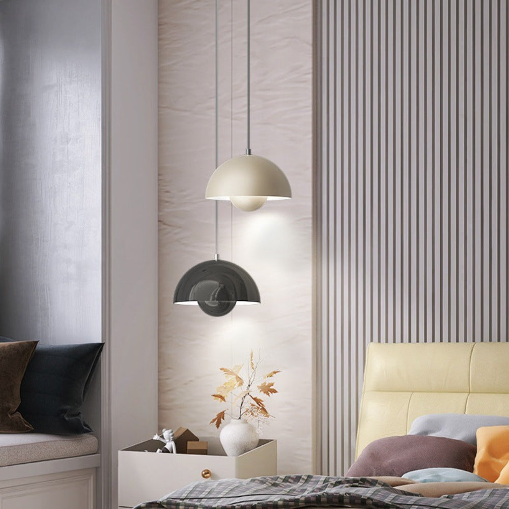 Mosrugs | Half-Circle Colourful Chandelier – Modern Scandinavian Ceiling Light for Dining, Living & Office