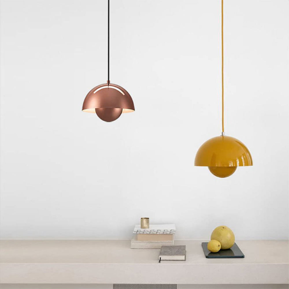 Mosrugs | Half-Circle Colourful Chandelier – Modern Scandinavian Ceiling Light for Dining, Living & Office
