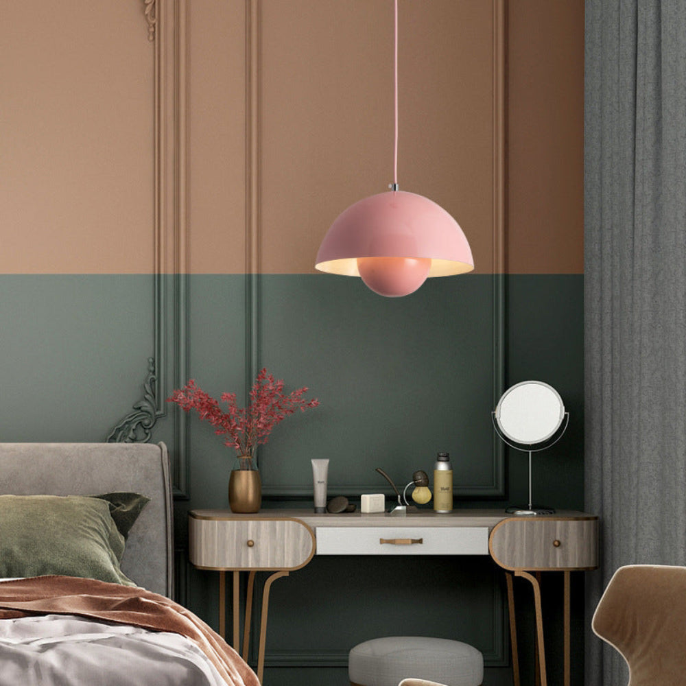 Mosrugs | Half-Circle Colourful Chandelier – Modern Scandinavian Ceiling Light for Dining, Living & Office