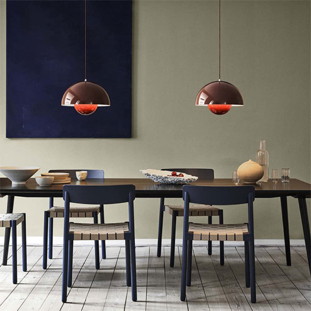 Mosrugs | Half-Circle Colourful Chandelier – Modern Scandinavian Ceiling Light for Dining, Living & Office