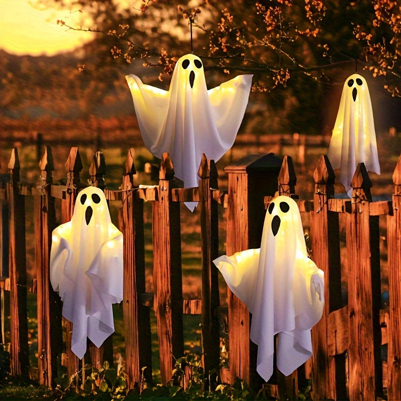 Mosrugs | Spooky Halloween Fabric Ghost Hanging Lights for Party Decor