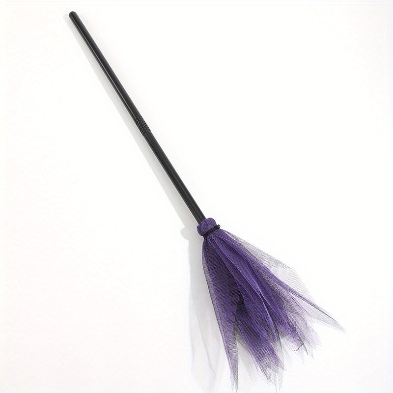 Mosrugs | Halloween Witch Broom – Plastic Party Prop for Spooky Fun Decor