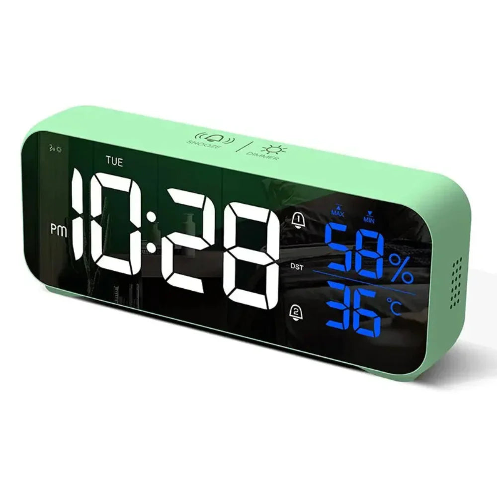 Mosrugs | Harmonix – Smart LED Alarm Clock with Music, Temperature Display & Voice Control