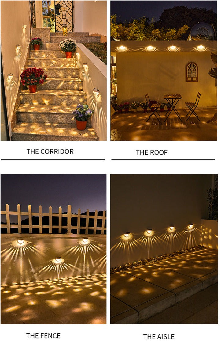 Mosrugs | NoirRay – Solar Wall Lamp with Elegant Modern Glow