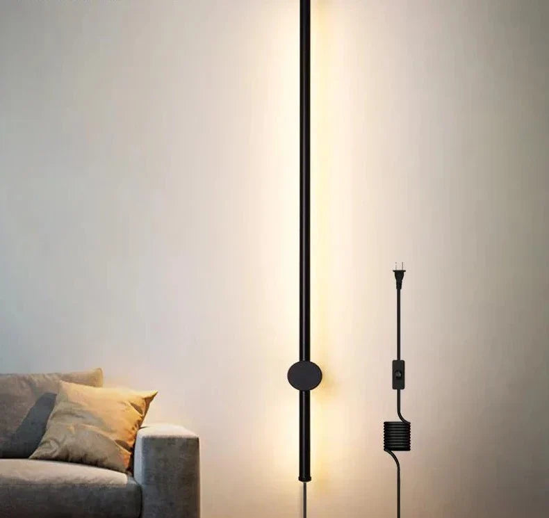 Mosrugs | NordicRod – Minimalist Wall Lamp with Plug for Chic Interiors
