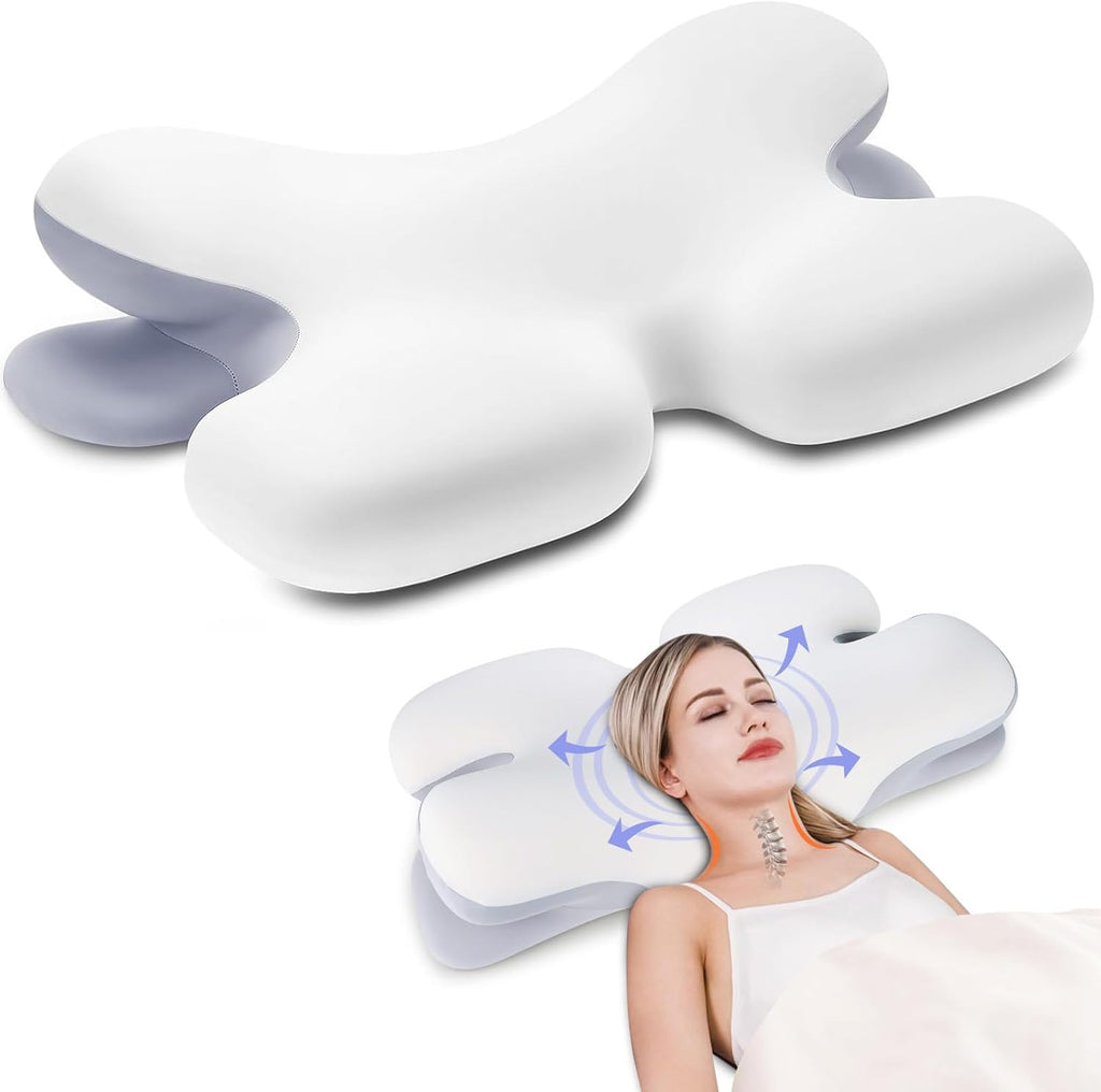Mosrugs | Ergonomic Cervical Pillow | Memory Foam, Neck Support & Ideal for Restful Sleep