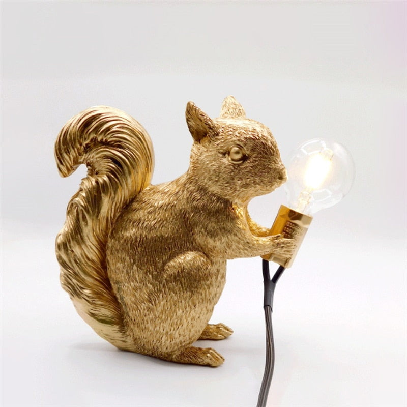 Mosrugs | ForestGlow - Sophisticated Squirrel Lamp