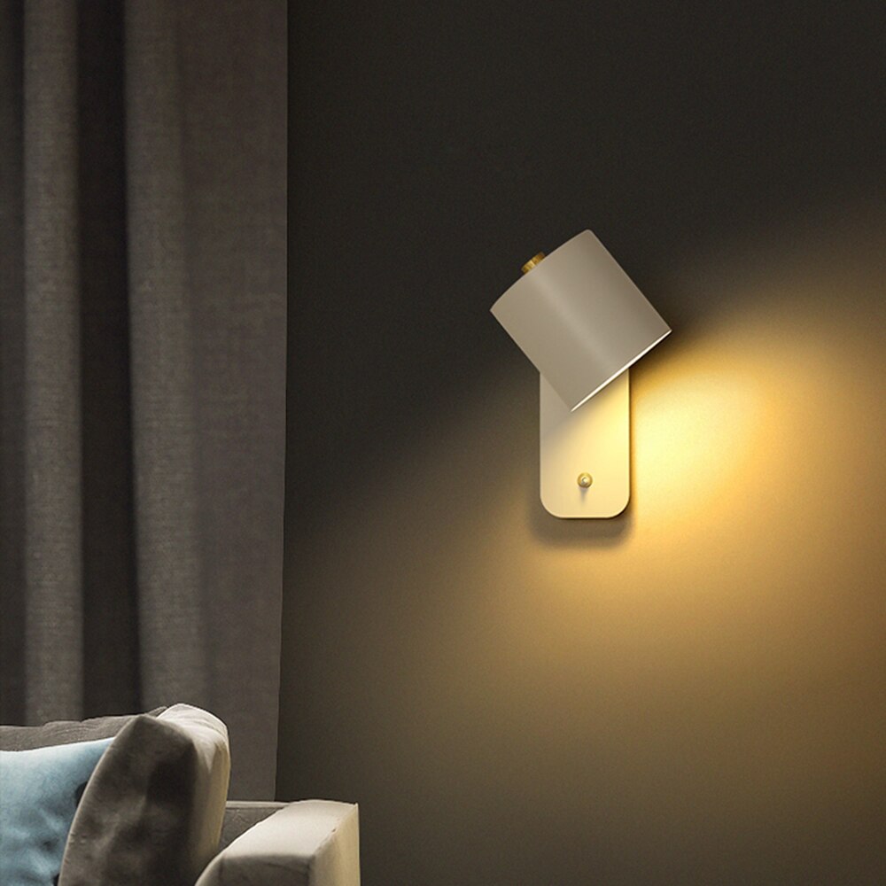 Mosrugs | Modern LED Wall Light with Switch – Indoor Wall Sconce for Home Decor