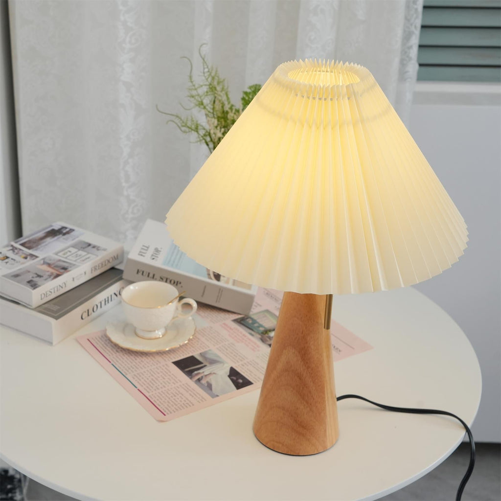 Mosrugs | AntiqueRadiance – Elegant Wood and Metal Table Lamp