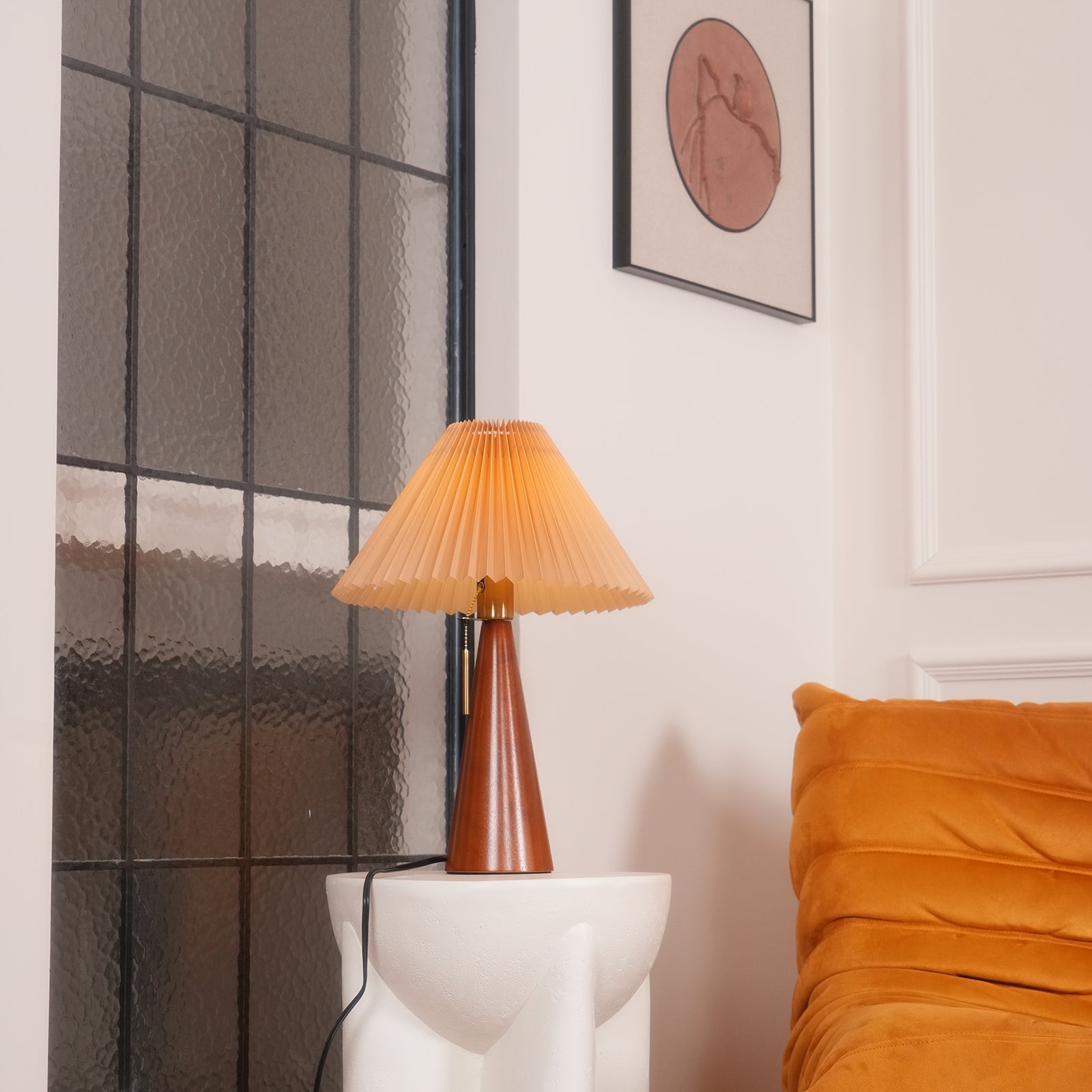 Mosrugs | AntiqueRadiance – Elegant Wood and Metal Table Lamp
