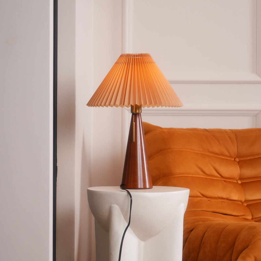 Mosrugs | AntiqueRadiance – Elegant Wood and Metal Table Lamp