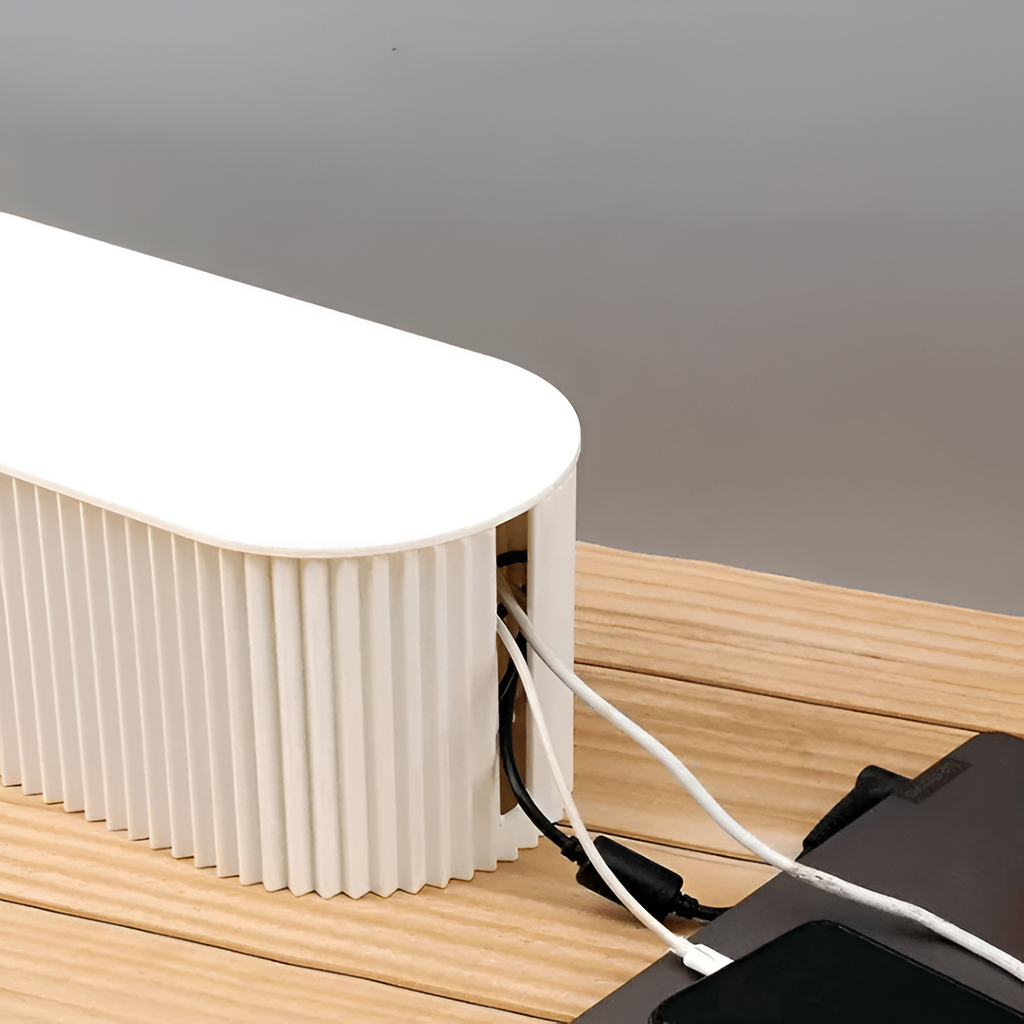 Mosrugs | Elegant Cable Organiser Box – Minimalist Cable Storage in Soft Macaron Colours