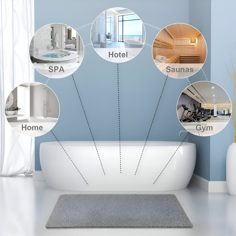 Mosrugs | Non-Slip Shower Mat – Cushioned Comfort & Safe Anti-Mould Bathroom Flooring