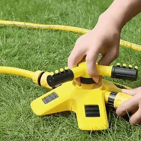 Mosrugs | 360° Rotating Lawn Sprinkler | Stable, Multi-Angle Nozzles for Even Coverage in Large Gardens