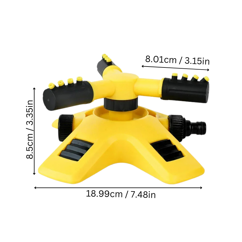Mosrugs | 360° Rotating Lawn Sprinkler | Stable, Multi-Angle Nozzles for Even Coverage in Large Gardens