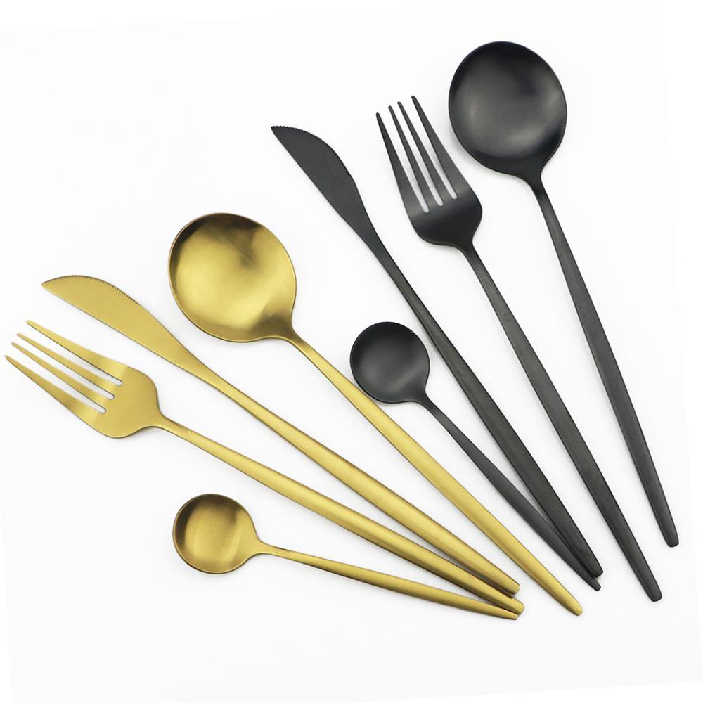 Mosrugs | Torin 36-Piece Minimalist Cutlery Set – Premium Stainless Steel Flatware with Matte Finish
