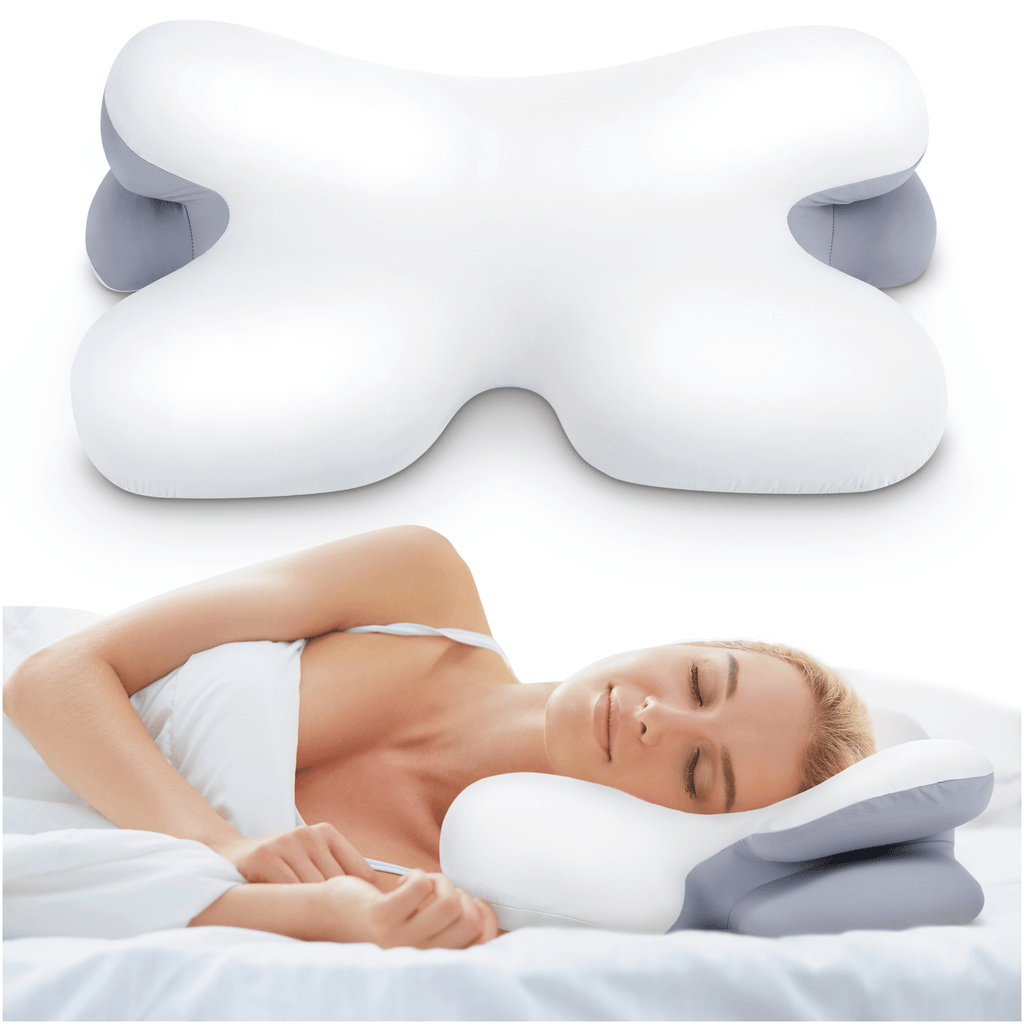 Mosrugs | Side Sleeper Pillow | Ergonomic Memory Foam for Neck Pain Relief & Comfortable Sleep |Best Pillow for Back Pain