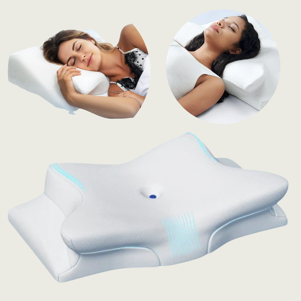 Mosrugs | Pillow for Side & Back Sleepers – Orthopedic Memory Foam Pillow for Neck & Shoulder Pain Relief and Perfect Sleep Alignment
