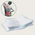 Mosrugs | Pillow for Back & Shoulder Pain Relief – Orthopedic Memory Foam Posture Pillow for Neck, Shoulder & Spinal Alignment Support