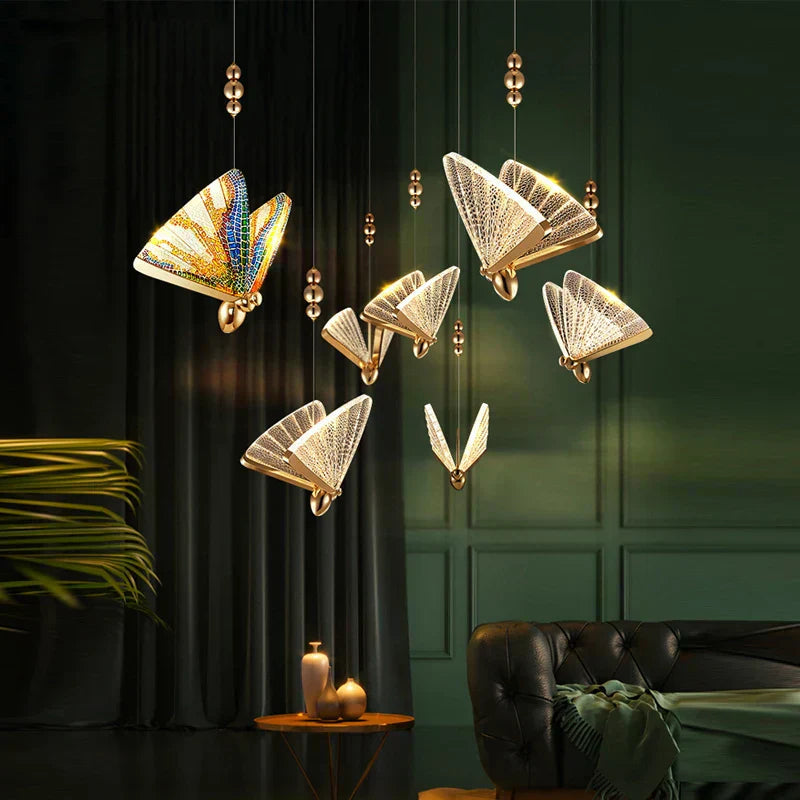 Mosrugs | FlutterGlow – Artistic Butterfly-Shaped Pendant Lamp