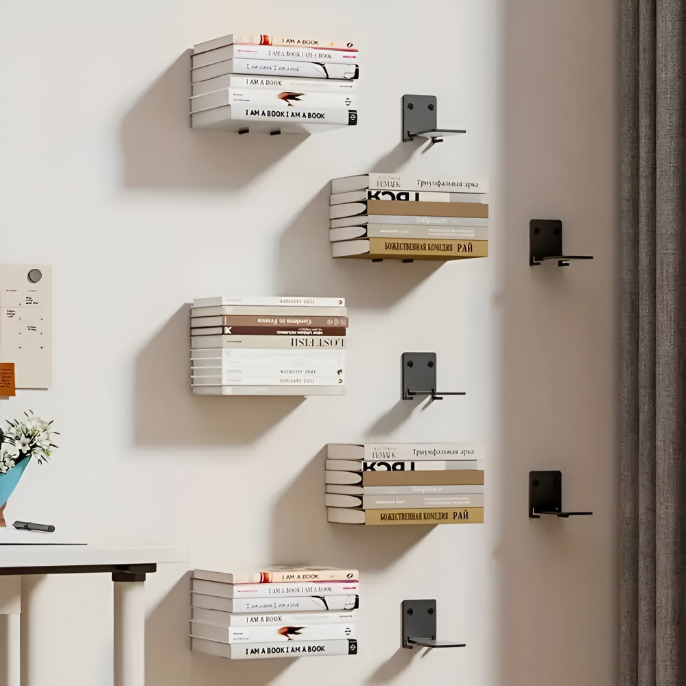 Mosrugs | Invisible Floating Bookshelves – Wall-Mounted Book Organisers & Stylish Space-Saving Wall Racks