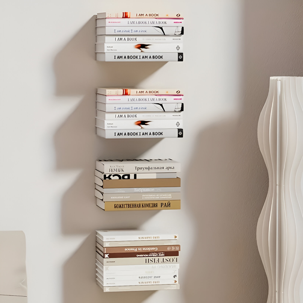 Mosrugs | Invisible Floating Bookshelves – Wall-Mounted Book Organisers & Stylish Space-Saving Wall Racks