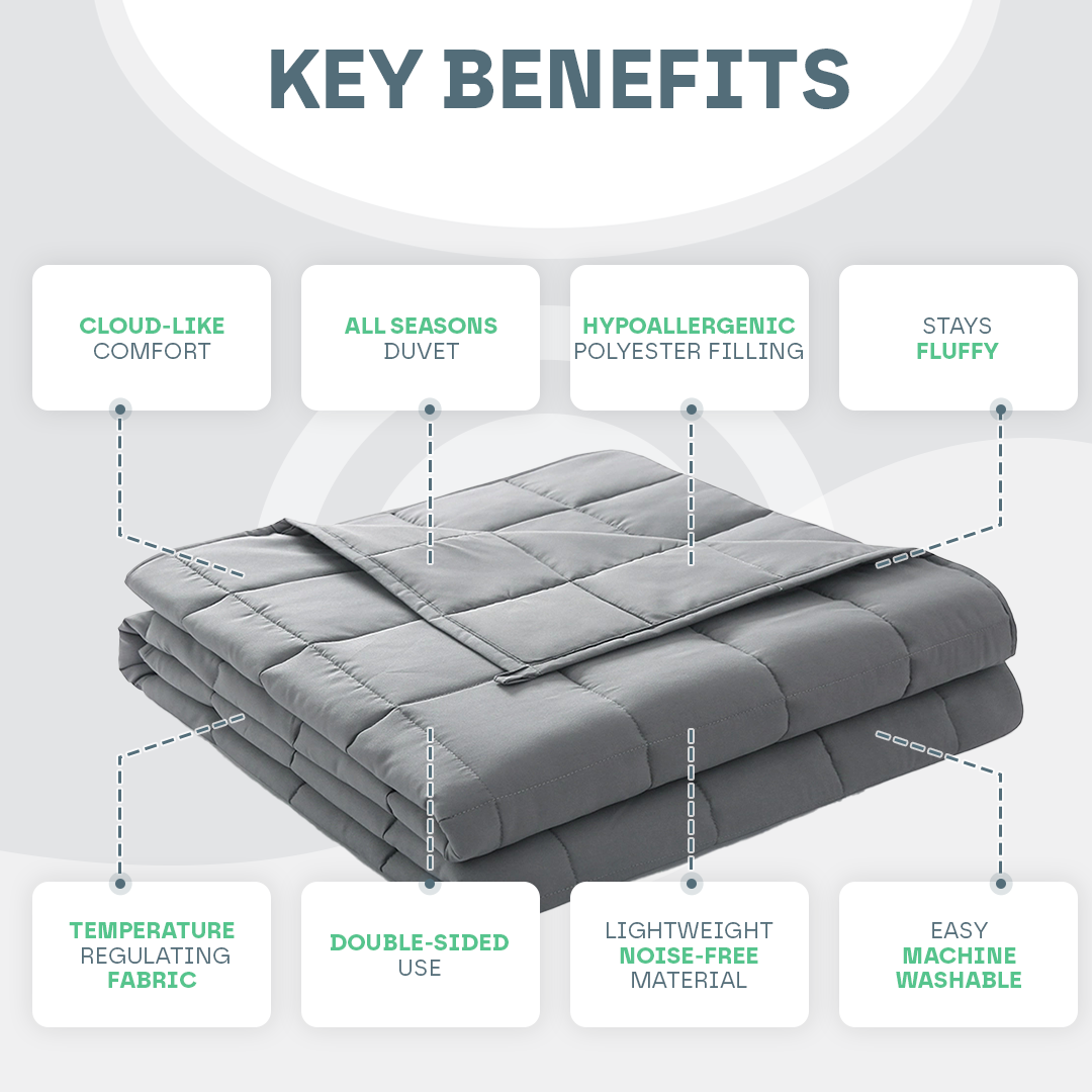 Mosrugs | All Seasons Cloud-Soft Duvet | Gentle on Skin, Cozy & Breathable for Twin, Full, Queen, King Sizes