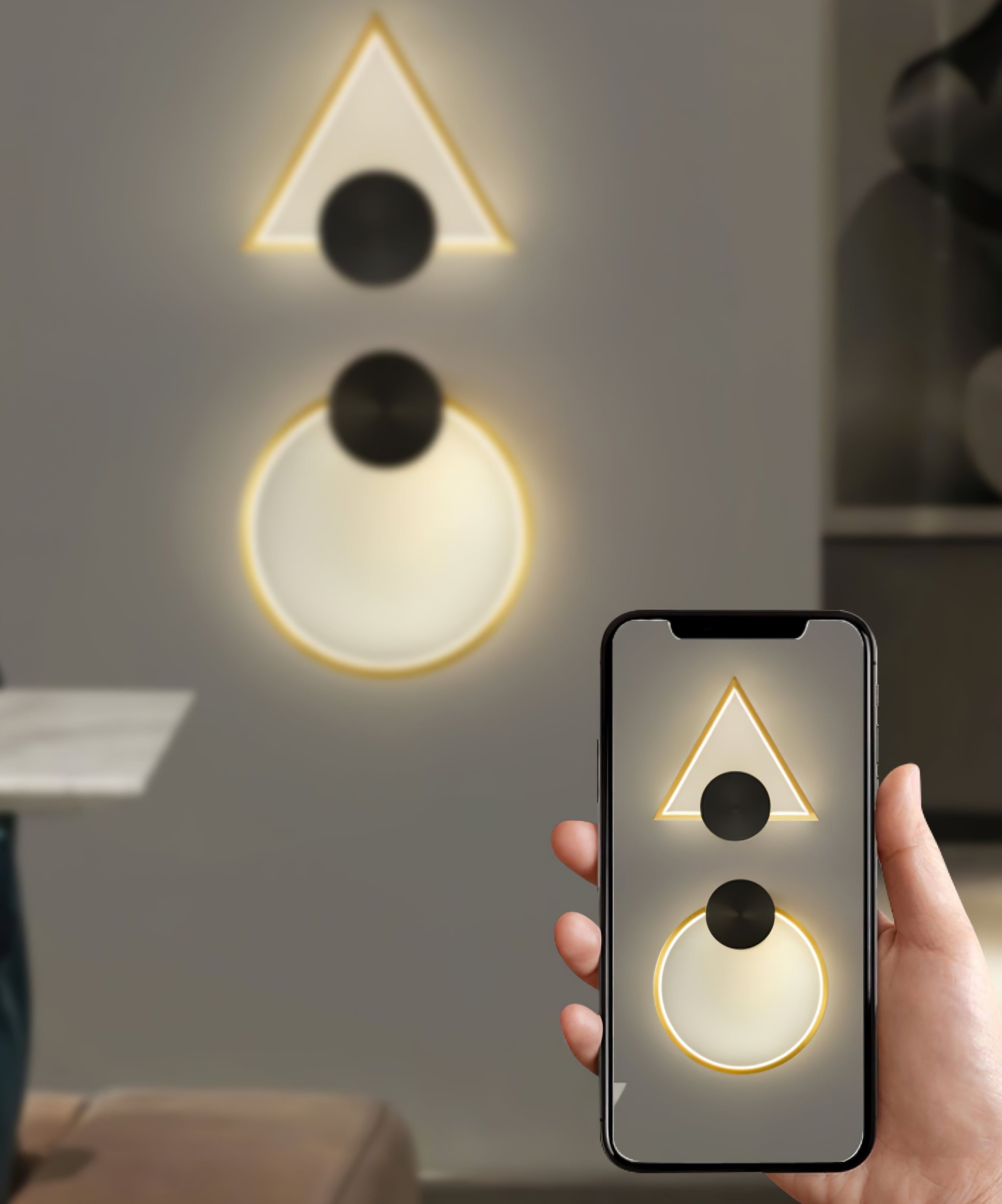 Mosrugs | GeoLight – Sleek Geometric Wall Lamp for Contemporary Spaces