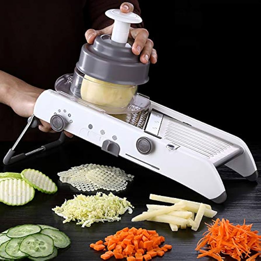 Mosrugs | ProSlice Mandoline Vegetable Slicer – Adjustable Stainless Steel Blades for Precision Cutting