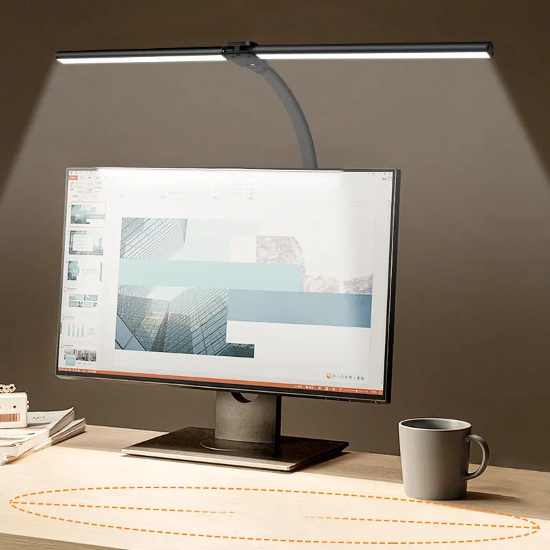 Mosrugs | DeskLight - Modern Dual-Head LED Desk Lamp, Stylish Office Lighting