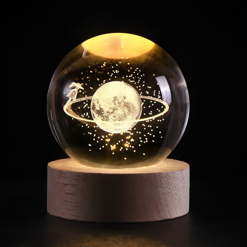 Mosrugs | SolarSphere – Crystal Solar System with LED Lighting | Educational & Decorative Gift