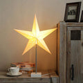 Mosrugs | StellarGlow | Radiant LED Star Table Lamp – Wooden Base Ambient Light for Bedroom & Living Room Décor