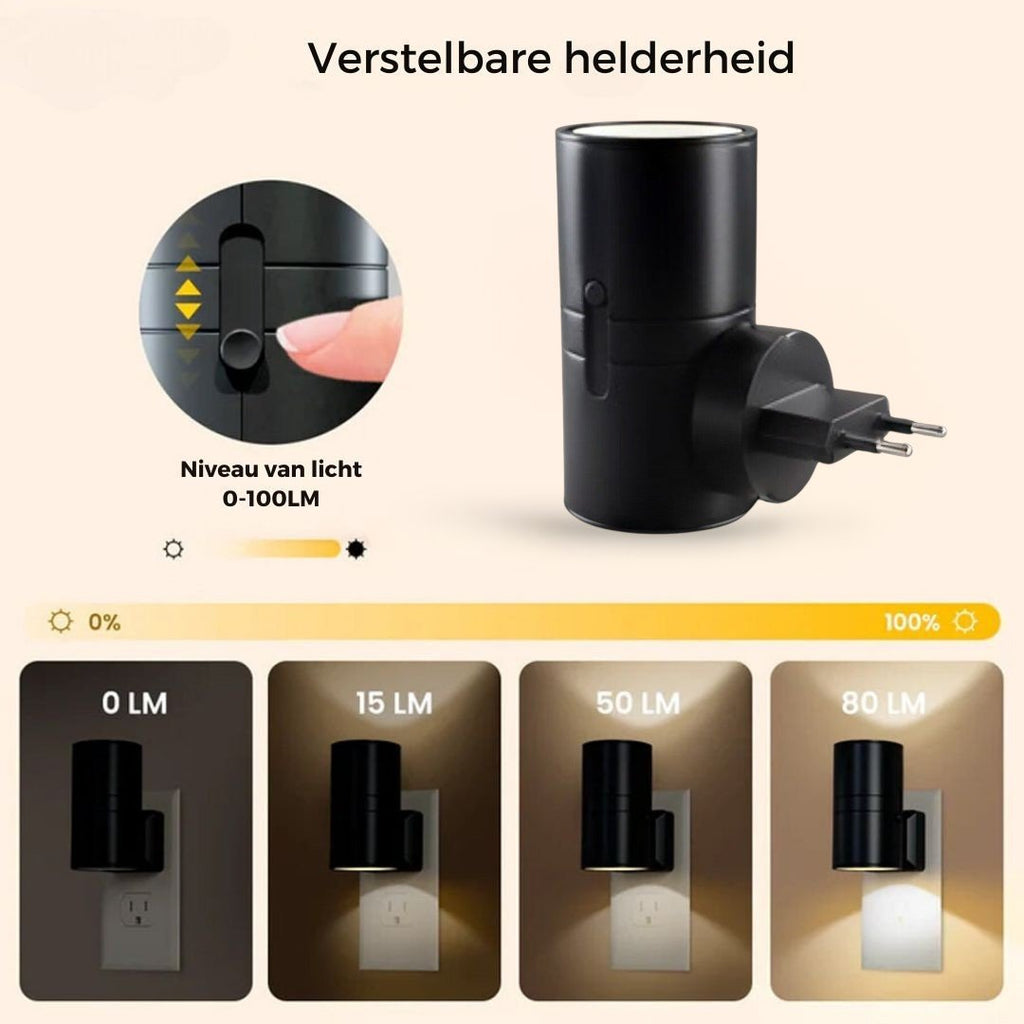 Mosrugs | Alova LED Plug-In Wall Light – Dimmable Sensor Lamp for Hallways, Stairs & Bedrooms