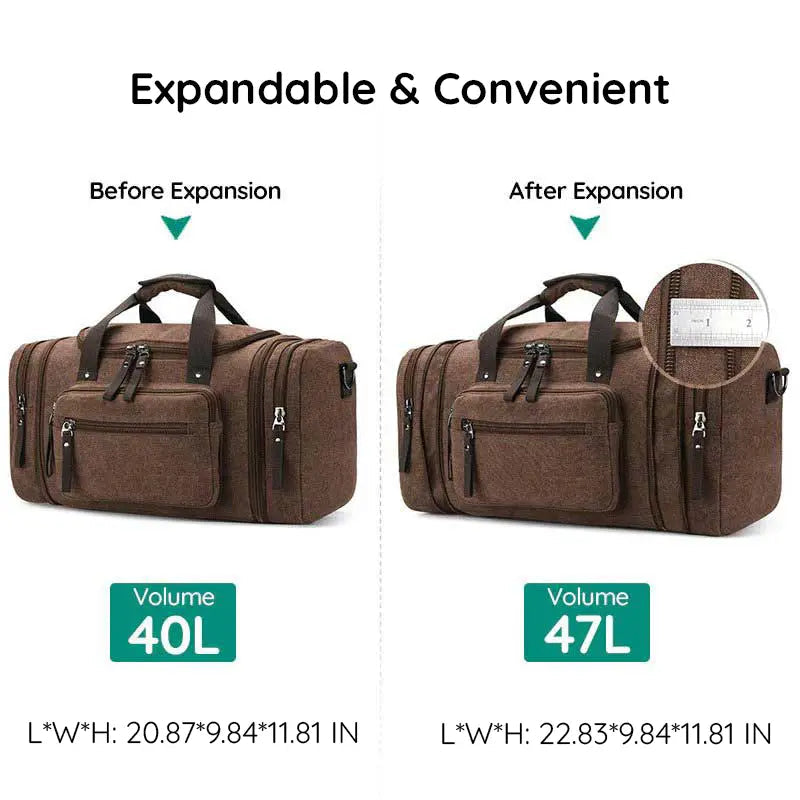 1Mosrugs | Large Capacity Canvas Travel Bag