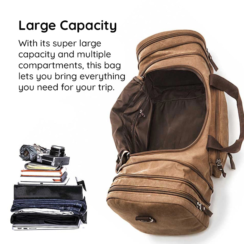 1Mosrugs | Large Capacity Canvas Travel Bag