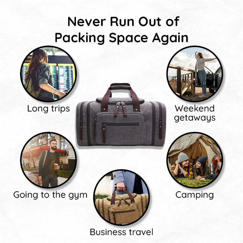 1Mosrugs | Large Capacity Canvas Travel Bag