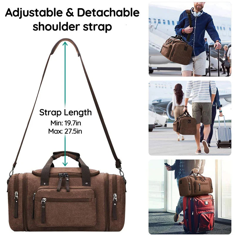 1Mosrugs | Large Capacity Canvas Travel Bag
