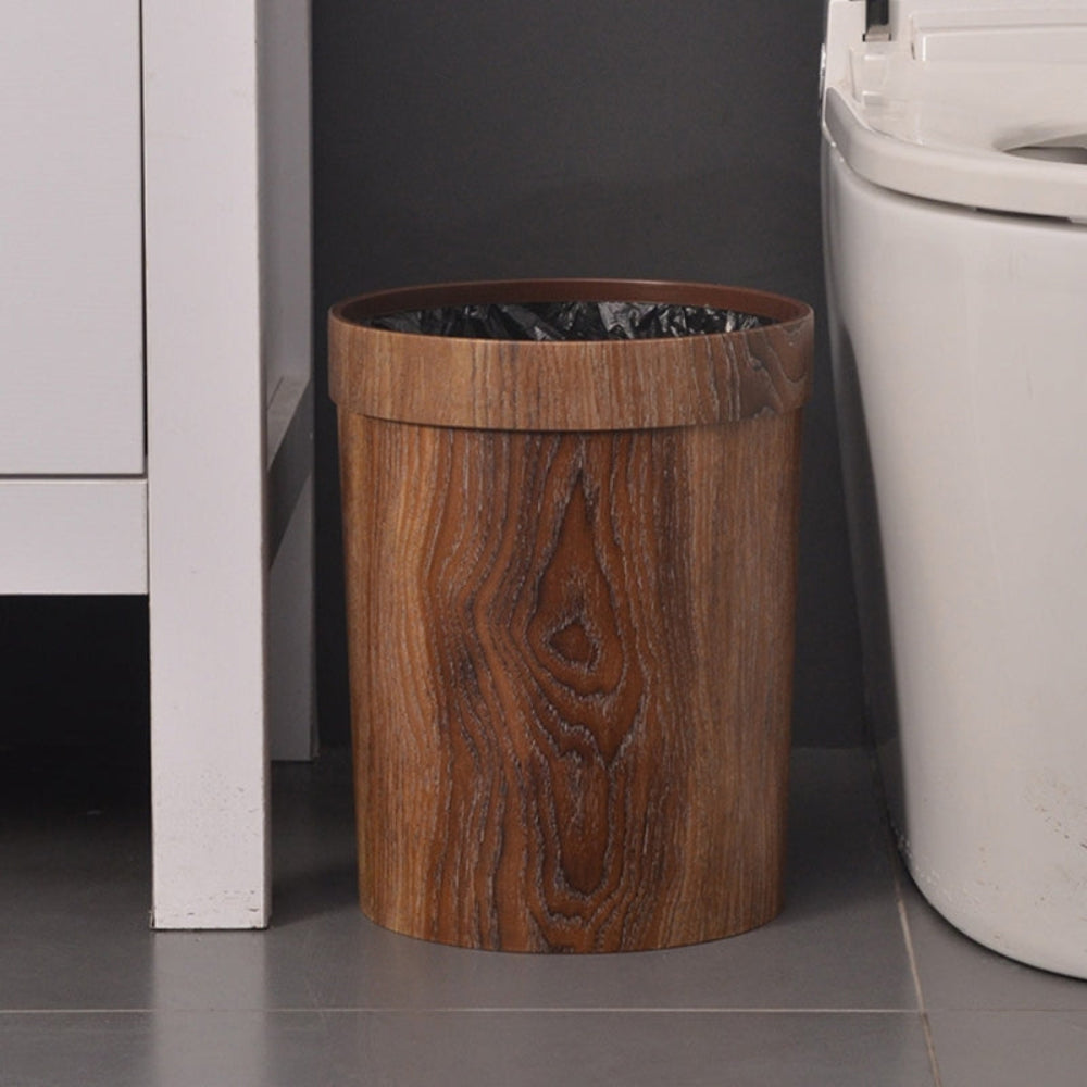 Mosrugs | LignoBin – Scandinavian Style Wooden-Effect Waste Bin (8L)
