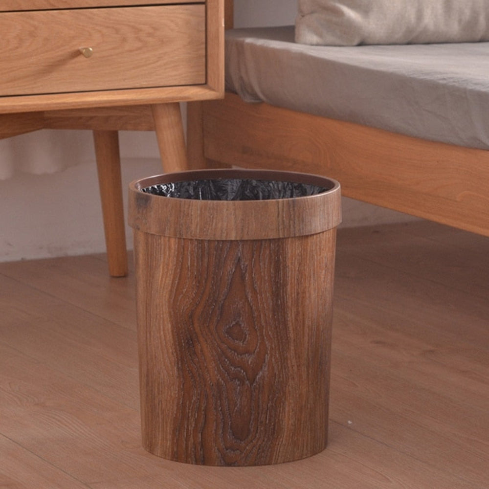 Mosrugs | LignoBin – Scandinavian Style Wooden-Effect Waste Bin (8L)